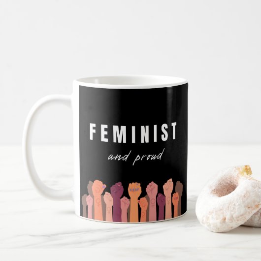 Mug Féministe Et Fière (Avec donut)