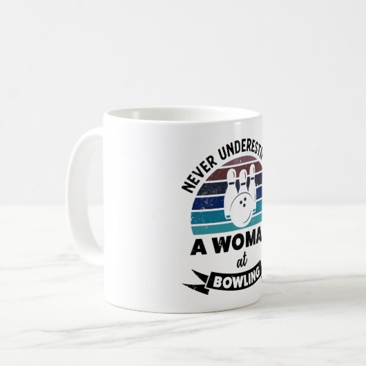 Mug Femme à Bowling Funny Bowl Cadeau Moms (Devant gauche)