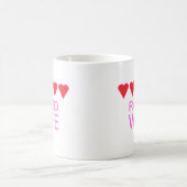 Mug Femme à cinq coeurs (Centre)