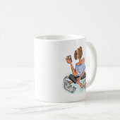 Mug Femme à la maison (Devant droit)
