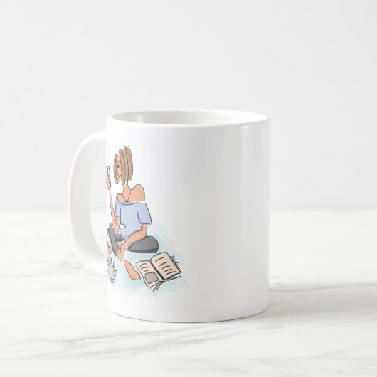 Mug Femme à la maison (Devant gauche)
