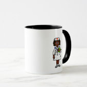 Mug Femme à peau noire ou foncée (Devant droit)