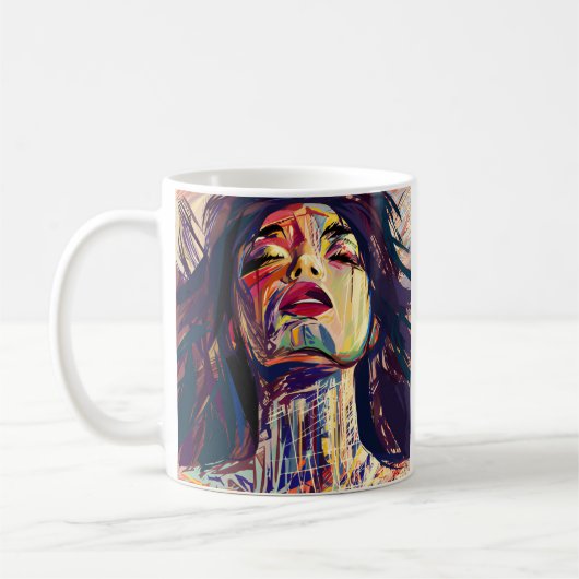 Mug Femme Abstraite (Gauche)