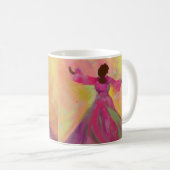 Mug Femme africaine dansant Women's (Devant droit)