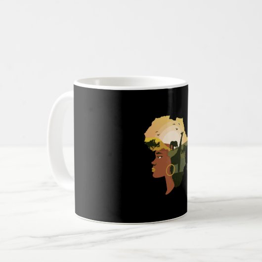 Mug Femme Afrique (Devant gauche)