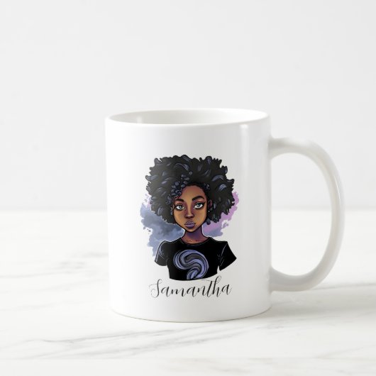 Mug Femme afro-américaine pétillante (Droite)
