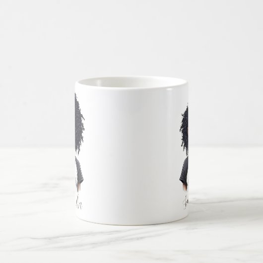 Mug Femme afro chic et classique (Centre)