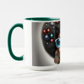 Mug Femme afro élégante et bizarre en mode vacances  (Gauche)