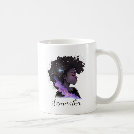 Mug Femme Afro-étincelante (Droite)