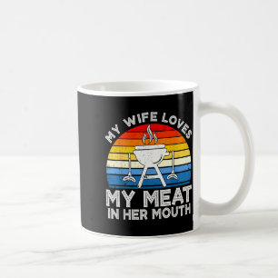 Mug Femme aime la viande dans la bouche amateur de gri