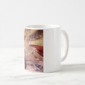 Mug Femme américaine avec collier perle et robe rose (Devant droit)