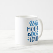 Mug Femme Amoureux des chiens (Devant droit)