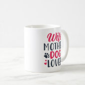 Mug Femme Amoureux des chiens (Devant droit)