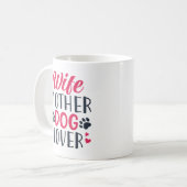Mug Femme Amoureux des chiens (Devant gauche)