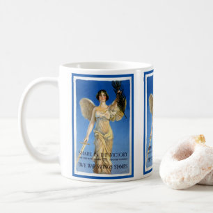 Mug Femme ange patriotique vintage, achetez des bons d