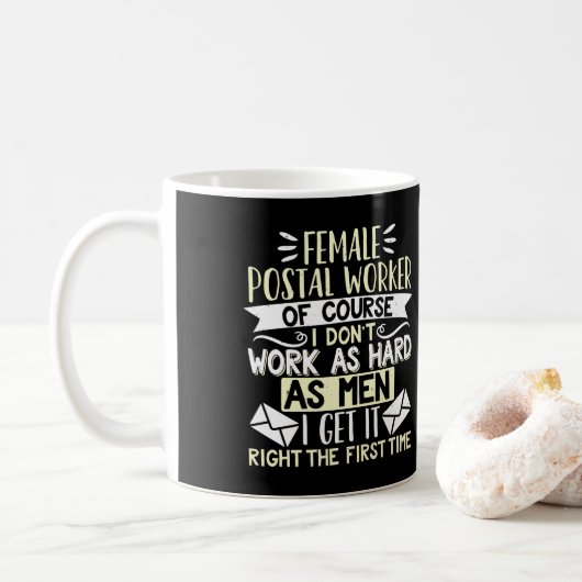 Mug Femme au poste de femme au poste (Avec donut)