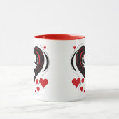 Mug Femme au visage en forme de coeur (Centre)