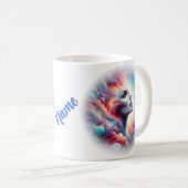 Mug Femme aux cheveux cosmiques Aura (Devant droit)