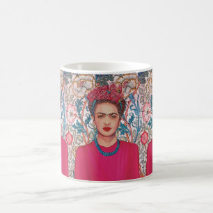 Mug Femme aux fleurs roses