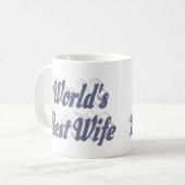 Mug Femme avec demi-texte gris (Devant gauche)