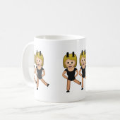 Mug Femme avec des oreilles Emoji de lapin (Devant gauche)