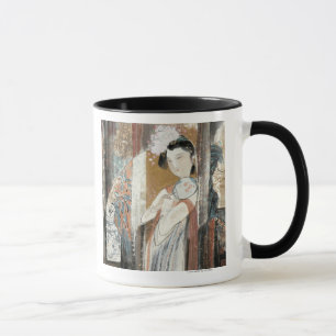 Mug Femme avec l'épingle à cheveux florale