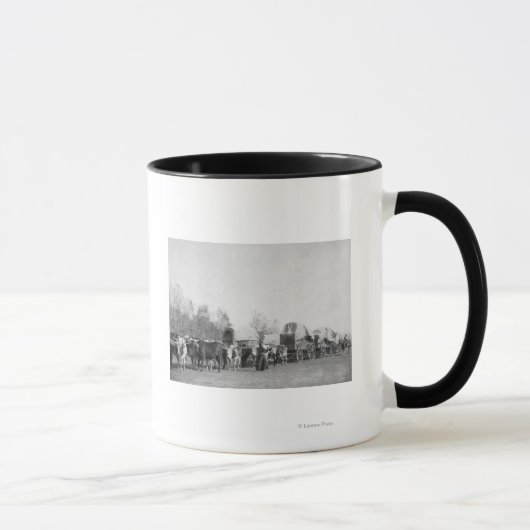 Mug Femme avec train Ox tient une photo de hip (Droite)