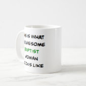Mug femme baptiste, formidable (Devant gauche)