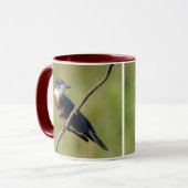 Mug Femme Belted Kingfisher dehors sur un membre (Devant gauche)