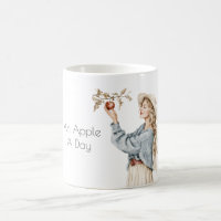 Femme Blonde Pull Bleu Pomme Par Jour