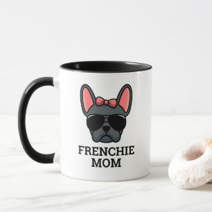 Mug Femme Blue French Bulldog Frenchie Chien Maman