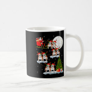 Mug Femme Bulldog Anglais Santa Traîneau Volant Drôle