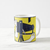 Mug Femme caméra, photographe, Van Caspel (Devant droit)