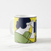 Mug Femme caméra, photographe, Van Caspel (Devant gauche)