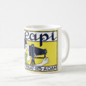 Mug Femme caméra, photographe, Van Caspel (Devant droit)