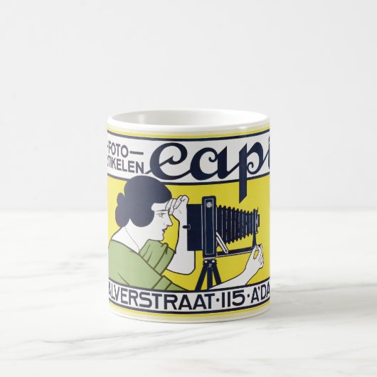 Mug Femme caméra, photographe, Van Caspel (Centre)