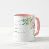 Mug Femme cette Feareth le seigneur She Shall Be (Devant droit)