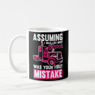 Mug Femme Chauffeuse Camion Lady - Chauffeuse Camion -