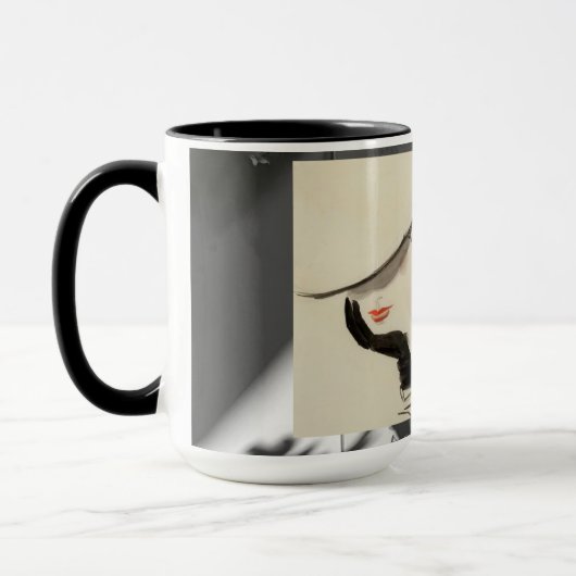 Mug femme confiante (Gauche)