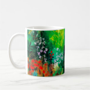 Mug Femme dans la belle prairie verte