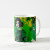 Mug femme dans le champ coloré (Devant droit)