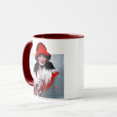 Mug Femme dans Red Hat (Devant gauche)