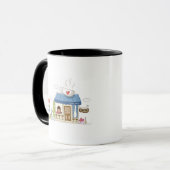 Mug Femme dans un café-restaurant (Devant gauche)