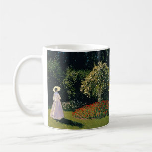Mug Femme dans un jardin par Claude Monet