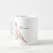 Mug Femme de ballet personnalisée (Devant gauche)
