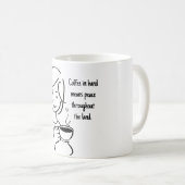 Mug Femme de café (Devant droit)