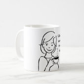 Mug Femme de café (Devant gauche)