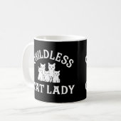 Mug femme de chat sans enfant (Devant gauche)