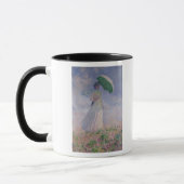 Mug Femme de Claude Monet | avec un parasol tourné à (Gauche)