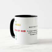 Mug FEMME DE DIEU Mélanine Awesome Personnalisée (Devant gauche)
